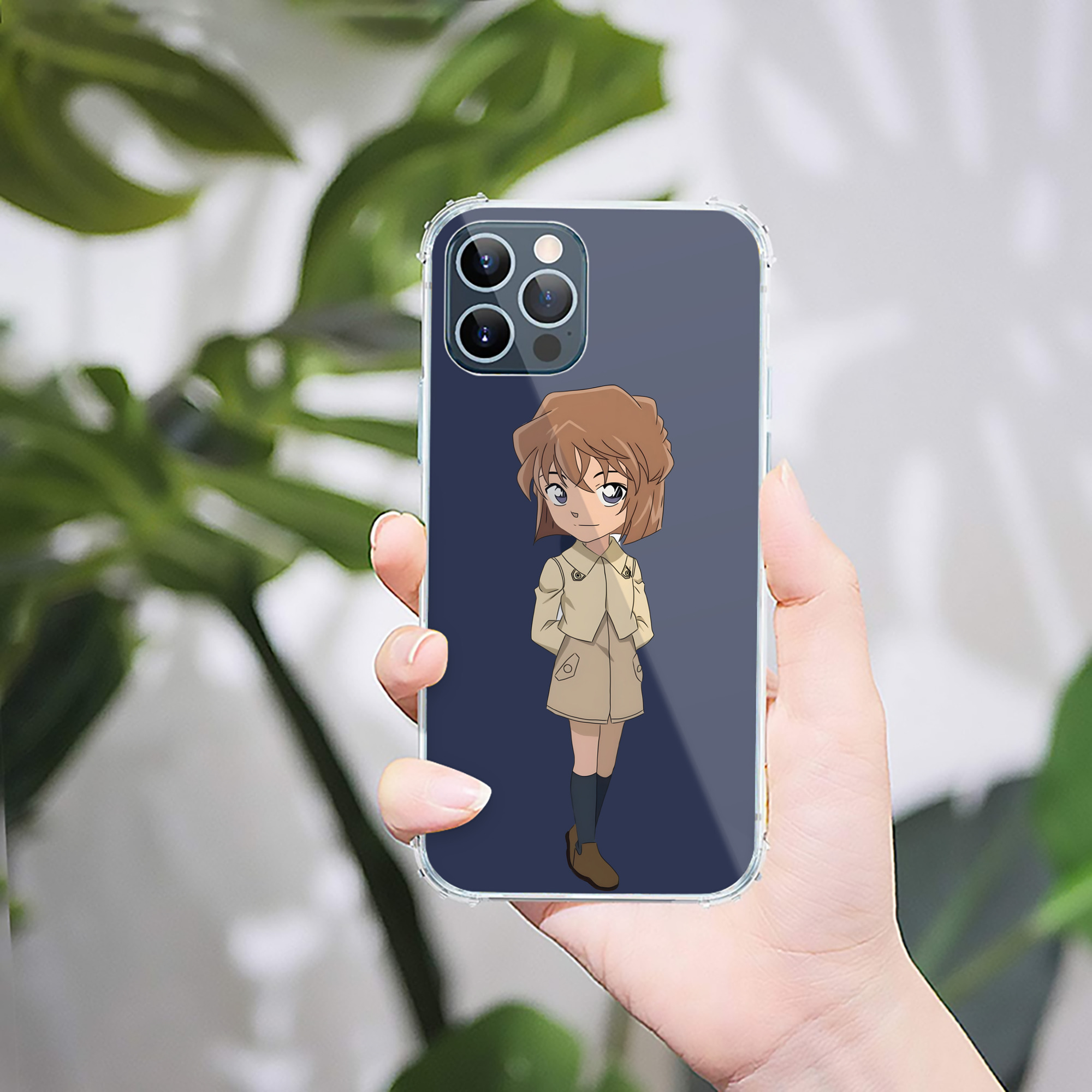 （画像用） 名探偵コナン 灰原 哀 はいばら あい Detective Conan Anita Hailey、Vi Graythorn Haibara Ai 【iPhone 12シリーズ対応】透明スマホケース（クリアソフトケース）